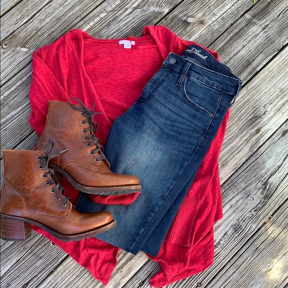 Xhilaration Red Cardigan